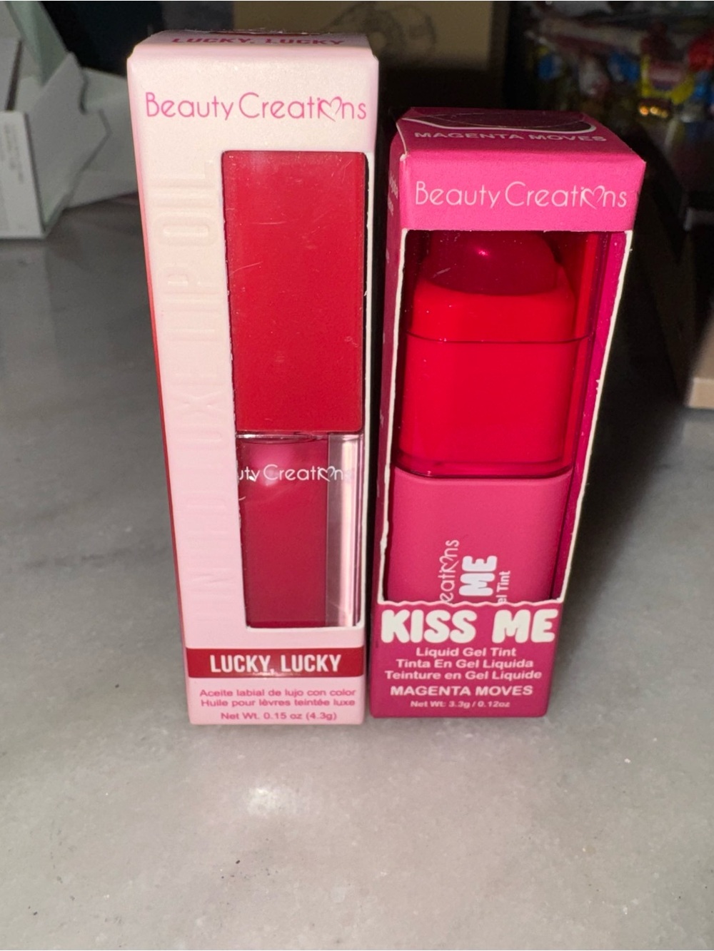 Lip oil & lip tint duo